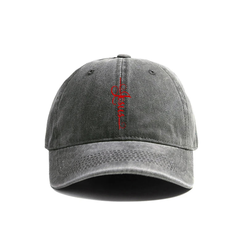 Distressed Jesus Cross Cap