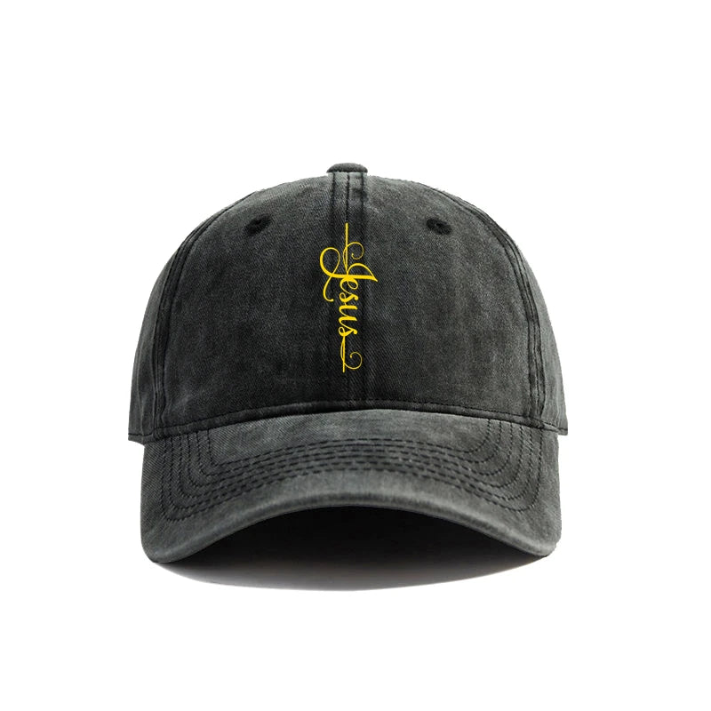 Distressed Jesus Cross Cap