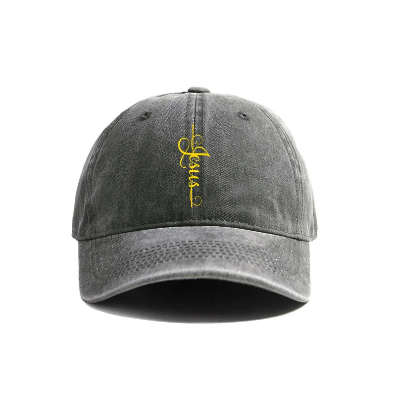 Distressed Jesus Cross Cap