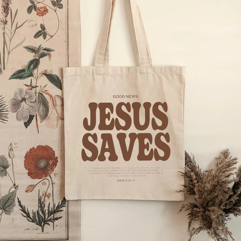 Good News Jesus Saves Tote
