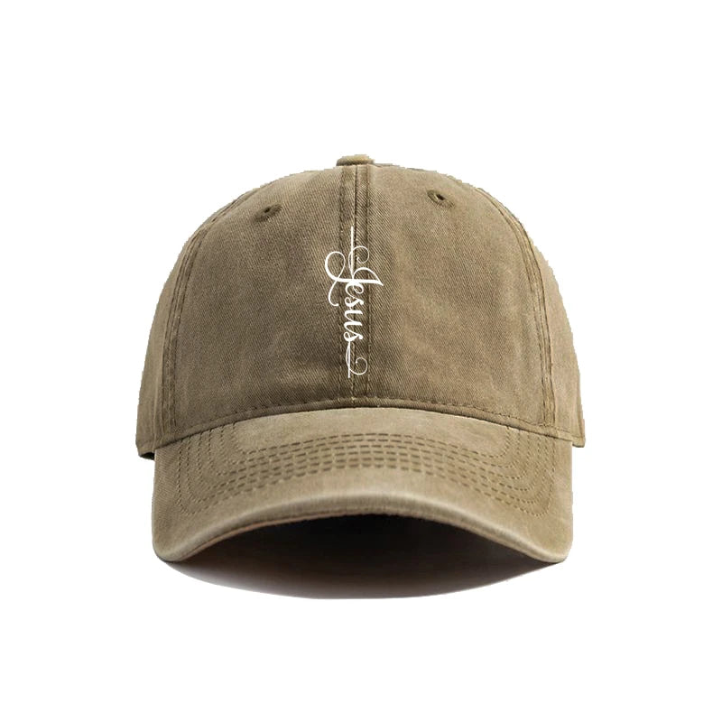 Distressed Jesus Cross Cap
