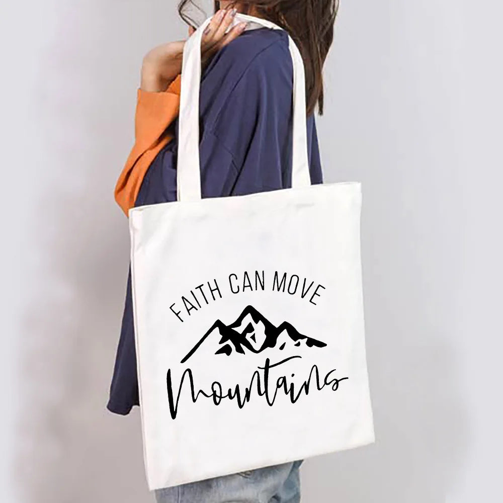 Faith Quote Tote Bag