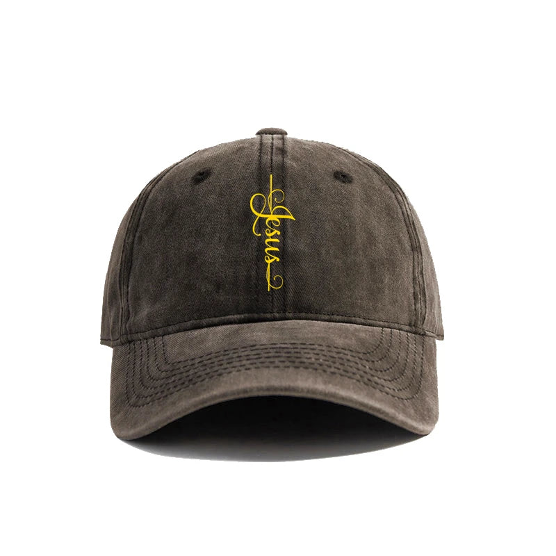 Distressed Jesus Cross Cap
