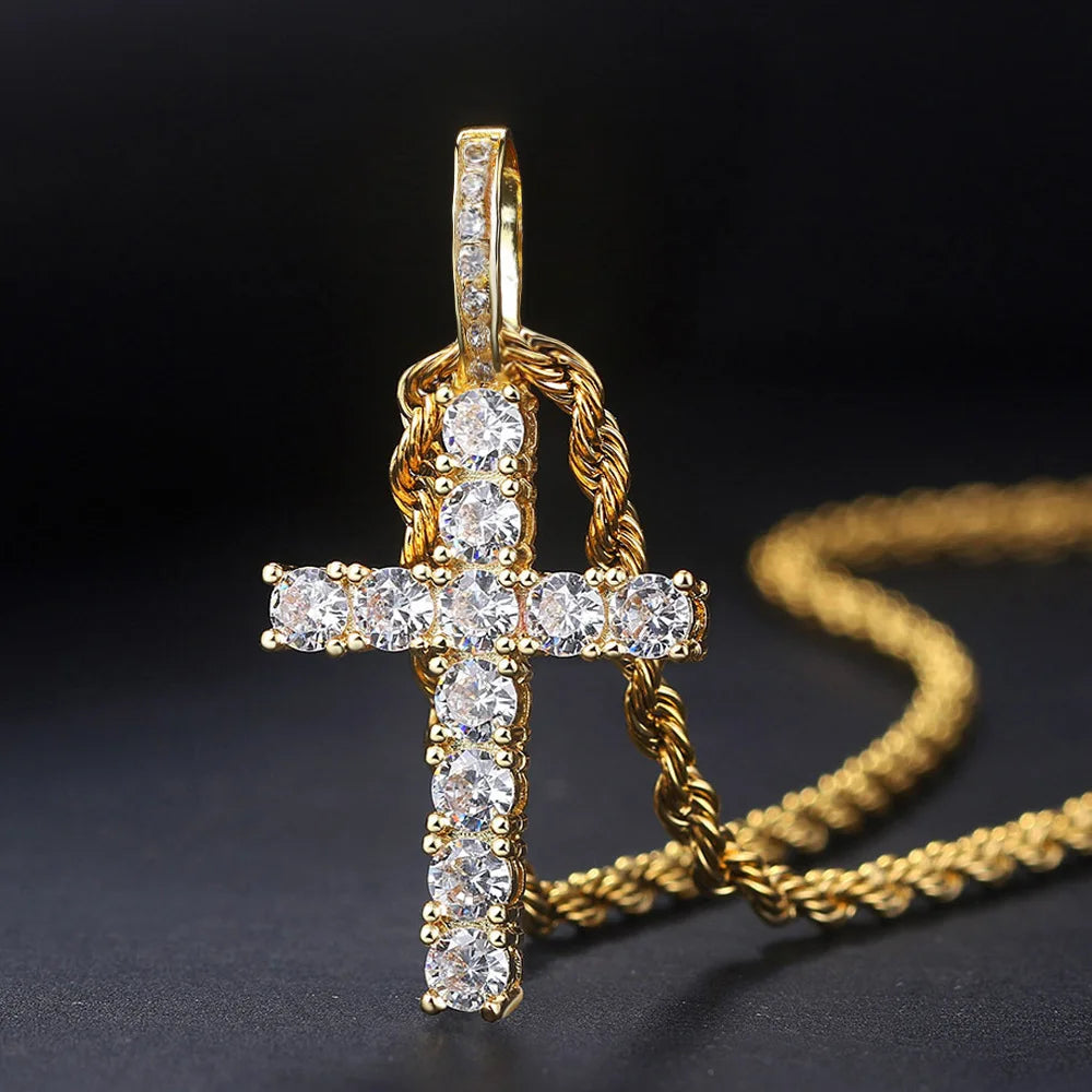 Iced Cross Necklace