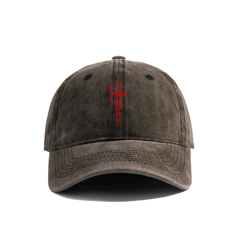 Distressed Jesus Cross Cap