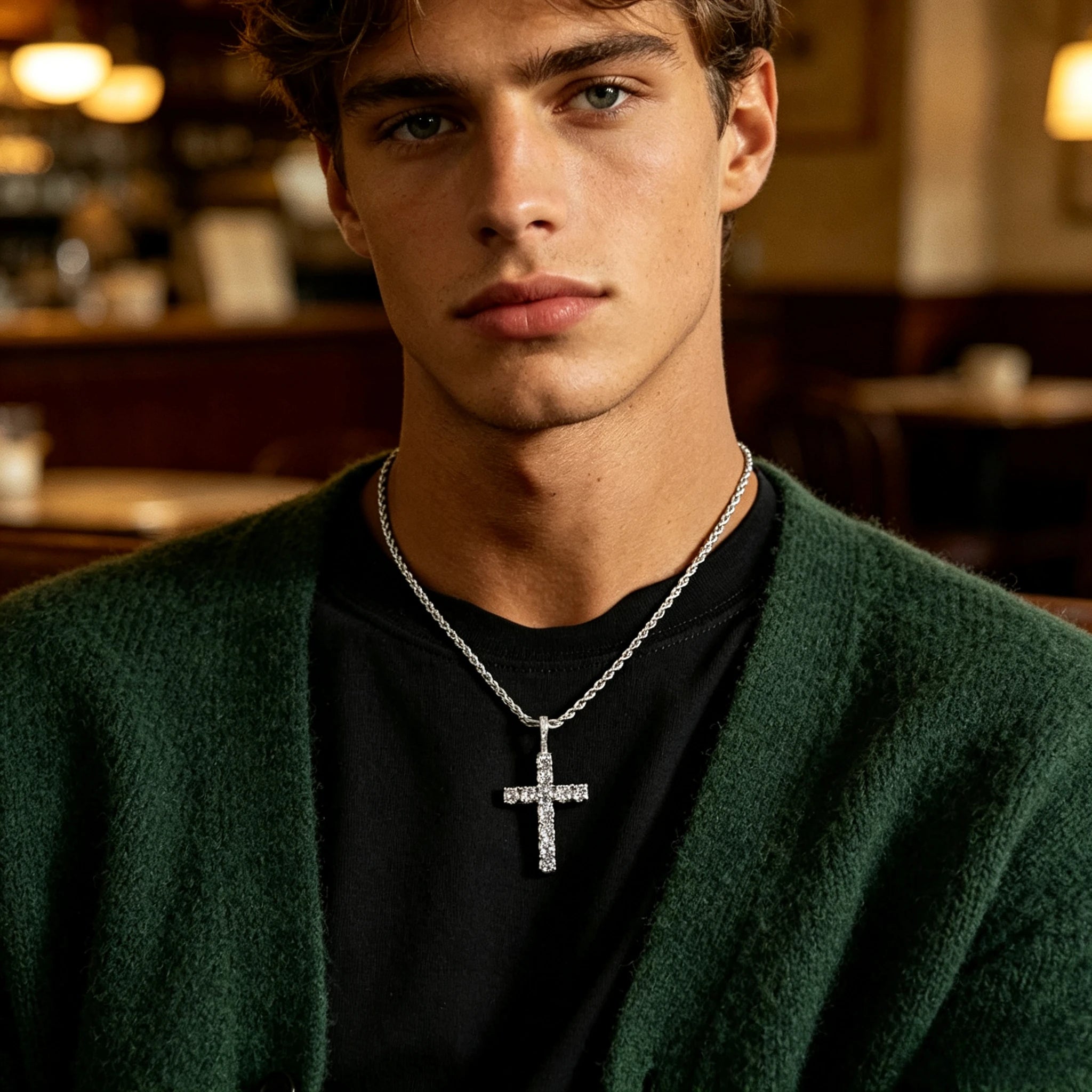 Iced Cross Necklace