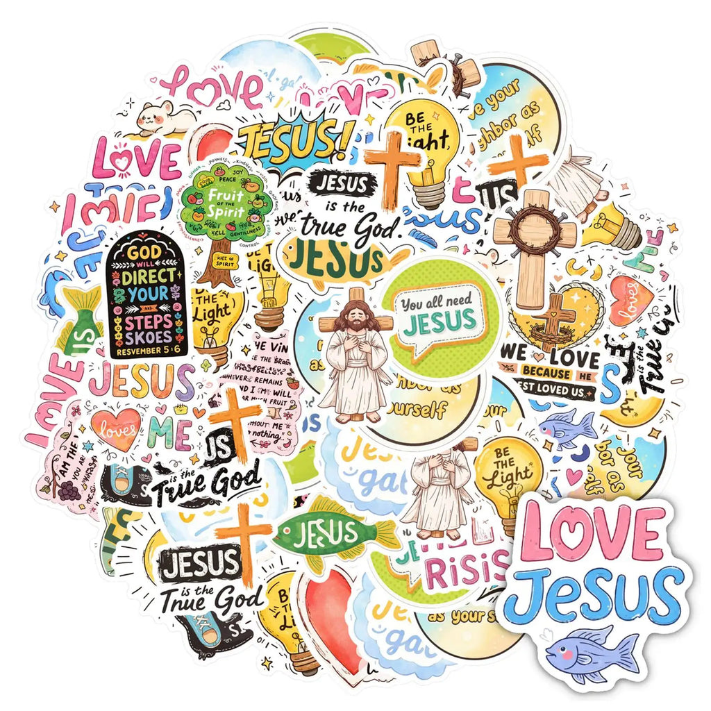 Cartoon Jesus Stickers