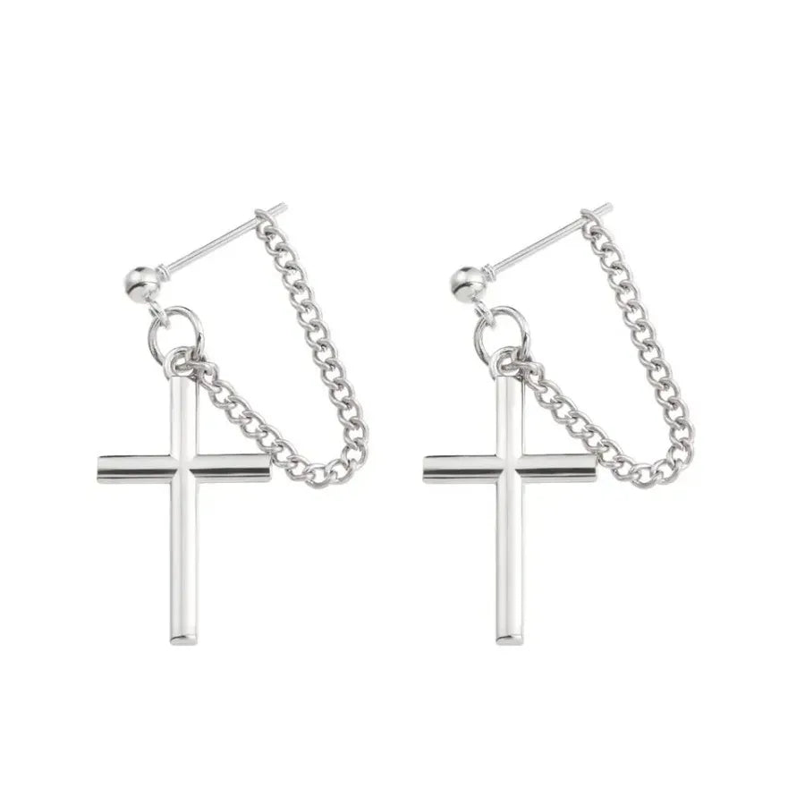 Cross Clip-On Earrings