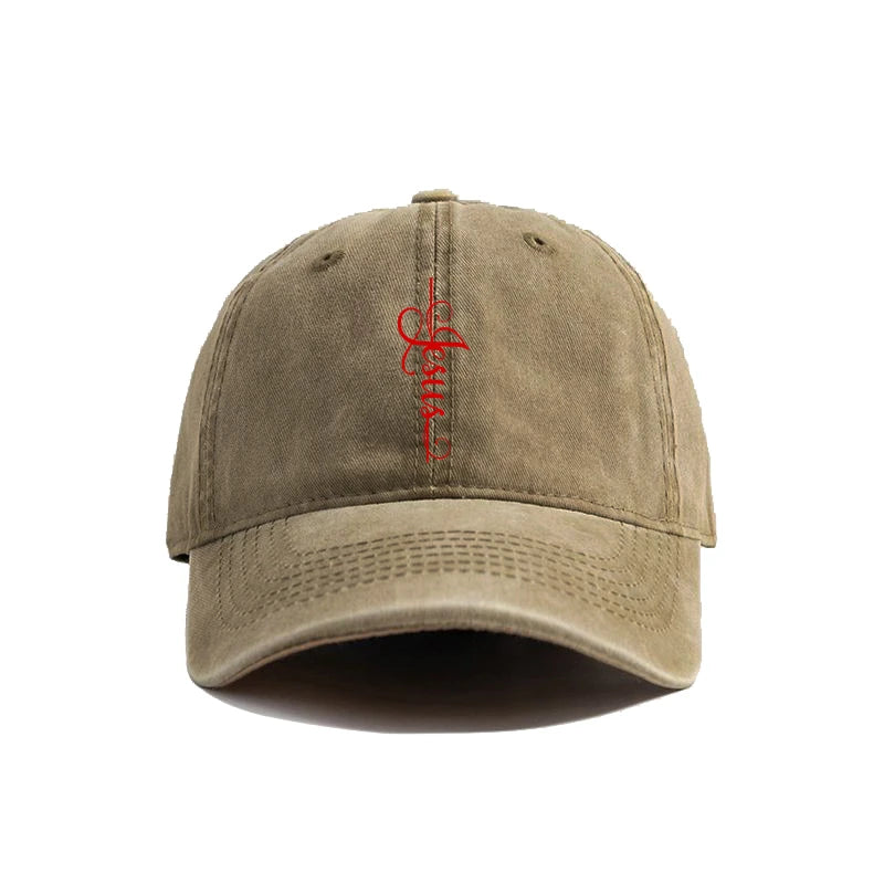 Distressed Jesus Cross Cap