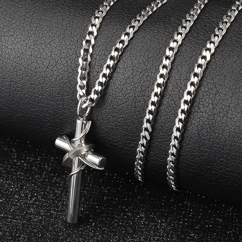 Jesus Cross Charm Necklace