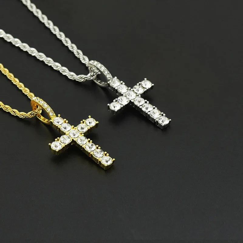 Iced Cross Necklace