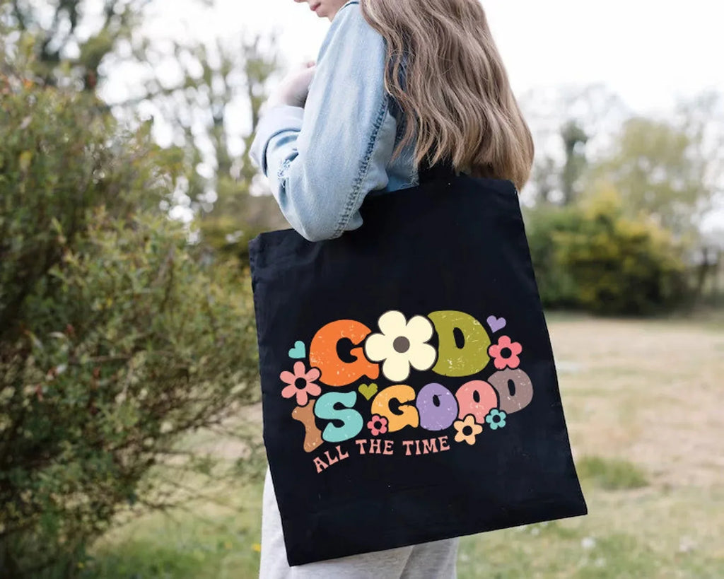 Floral God Is Good Tote