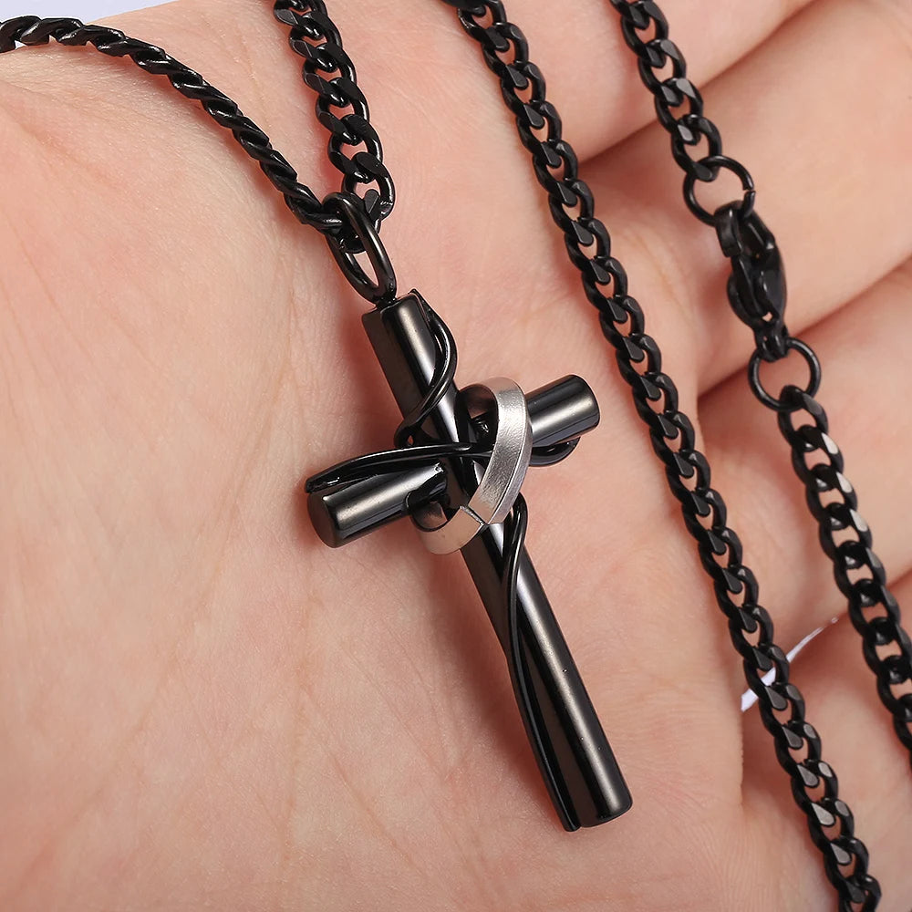 Jesus Cross Charm Necklace