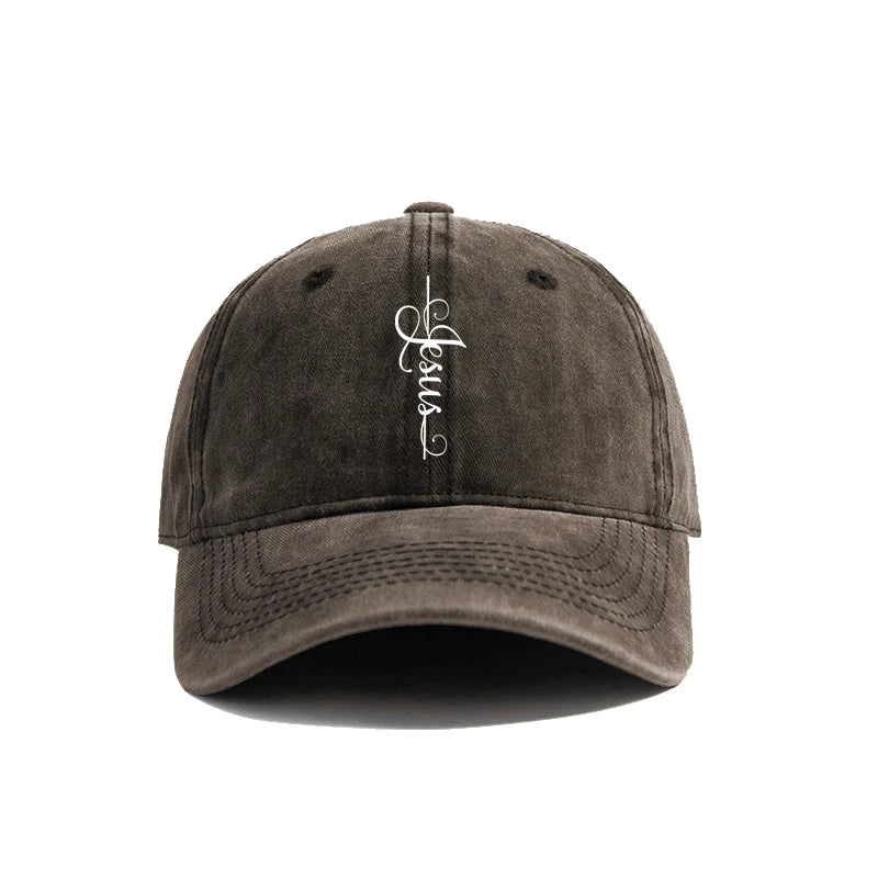 Distressed Jesus Cross Cap