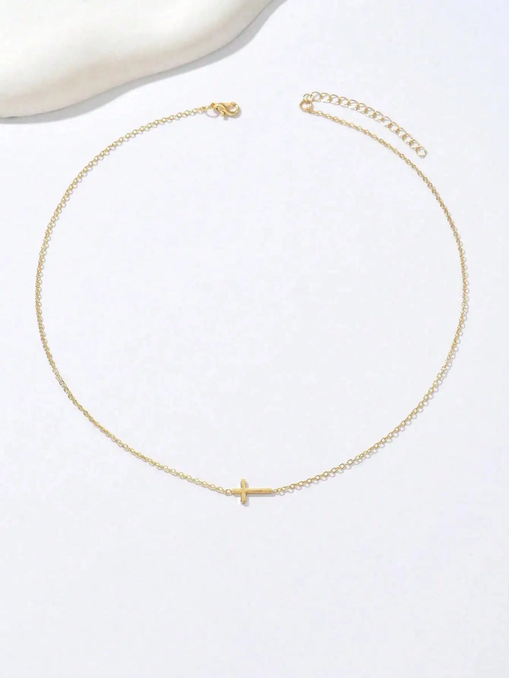 Sideways Cross Necklace