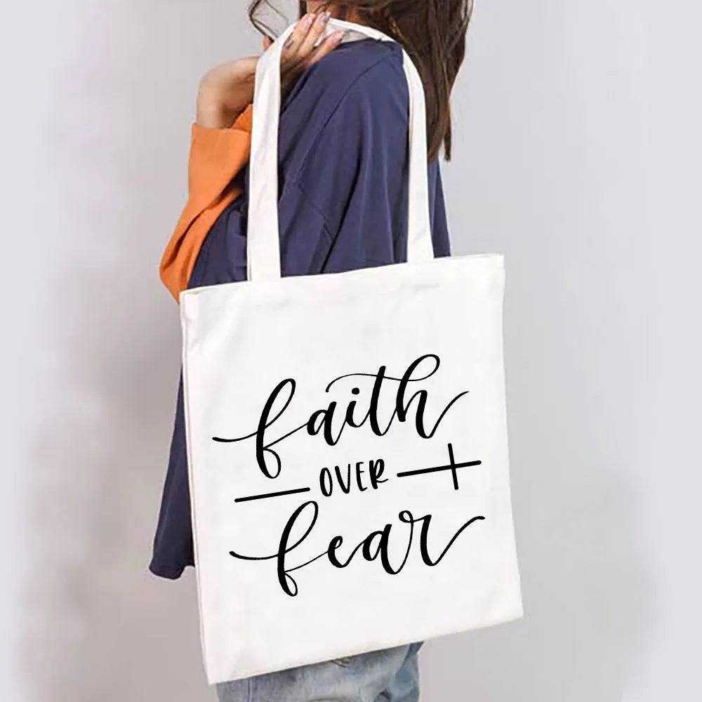 Faith Quote Tote Bag