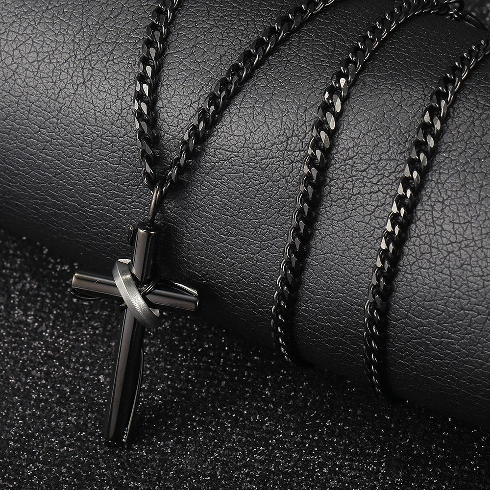 Jesus Cross Charm Necklace
