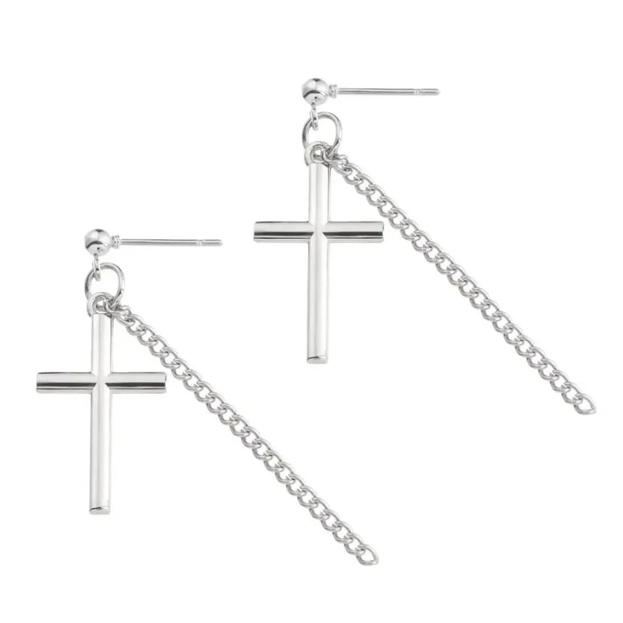 Cross Clip-On Earrings