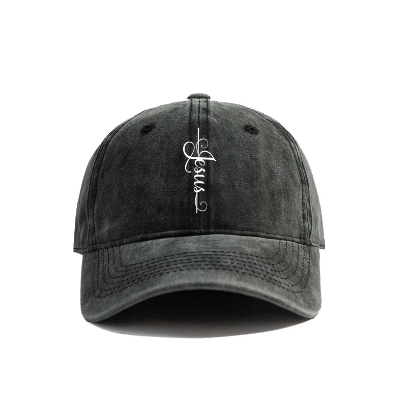 Distressed Jesus Cross Cap