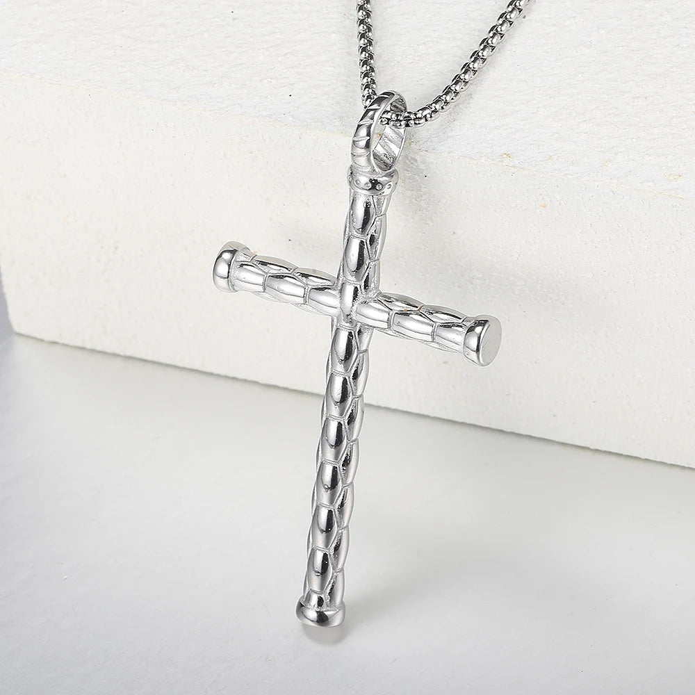 Cross Box Chain Necklace
