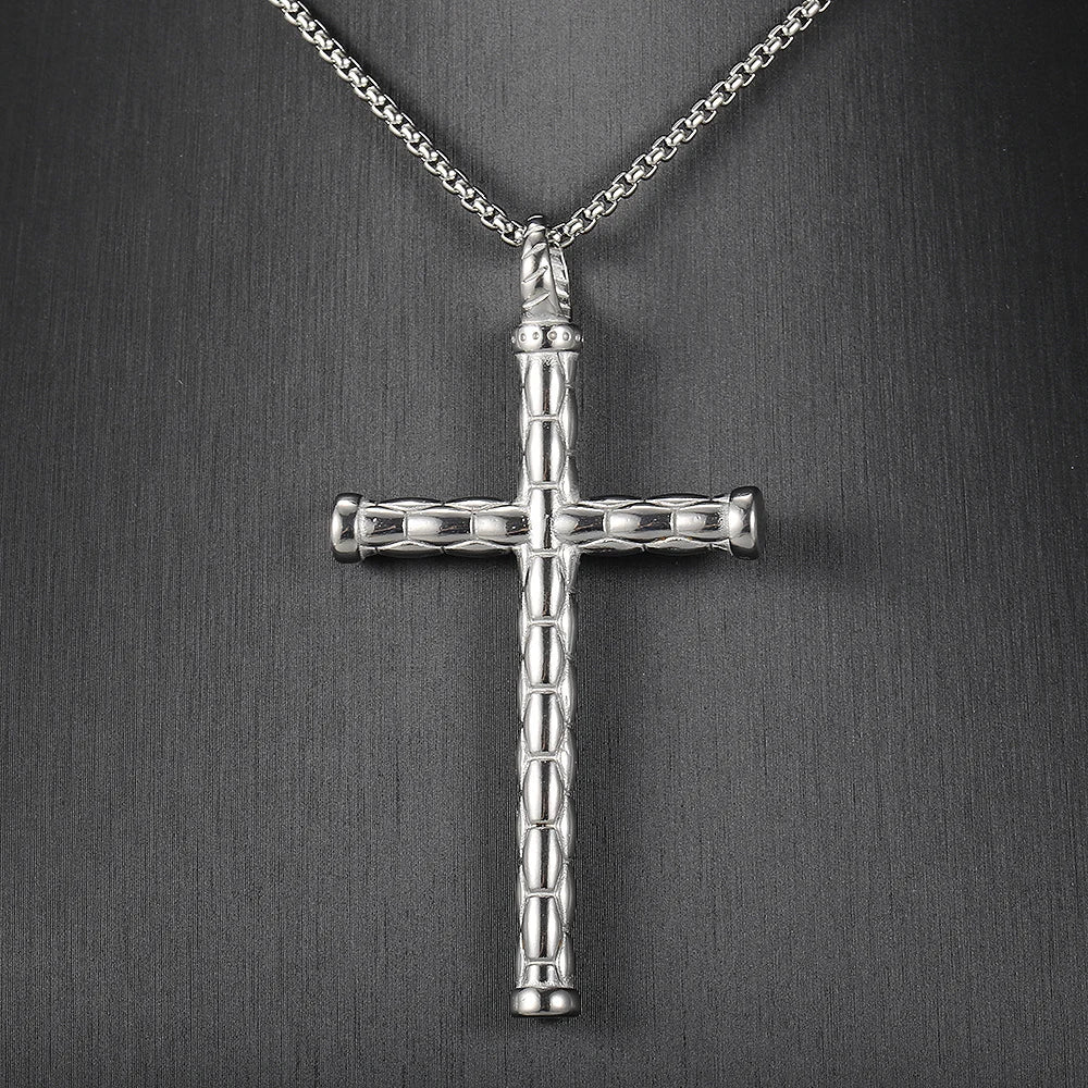 Cross Box Chain Necklace
