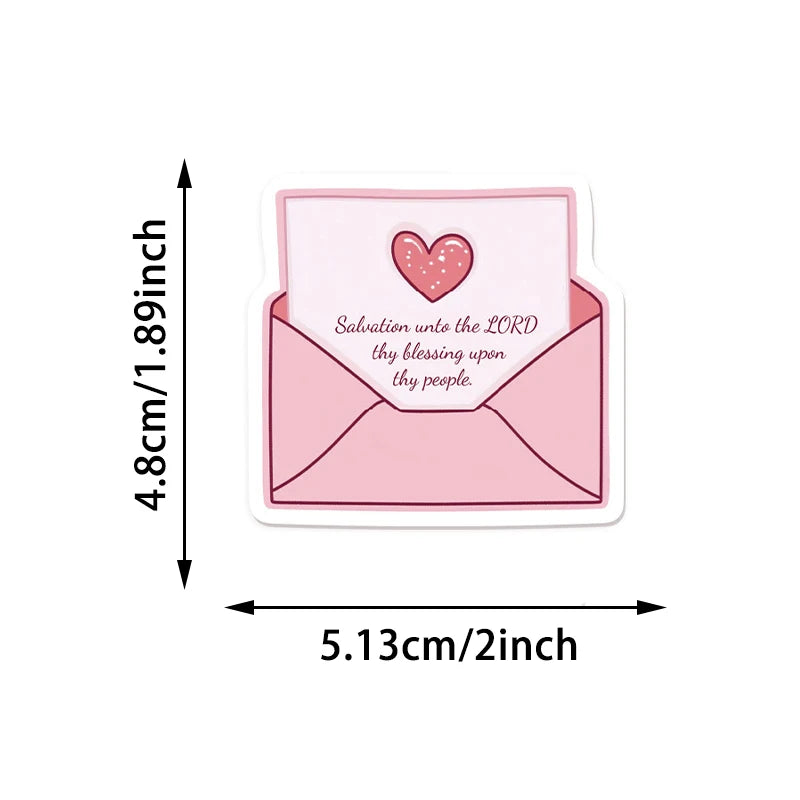 Pink Bible Quote Stickers