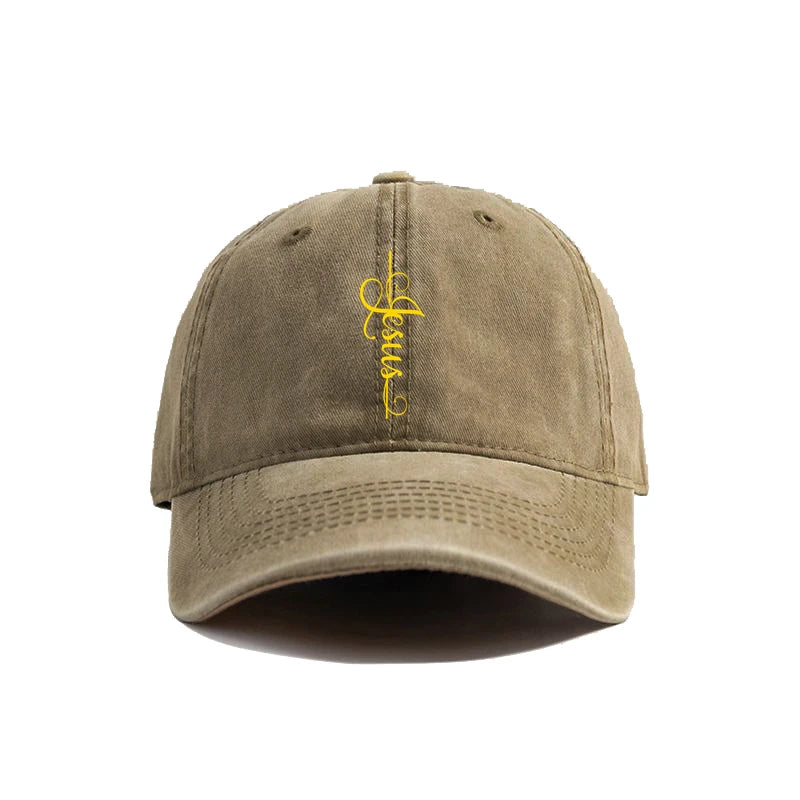 Distressed Jesus Cross Cap