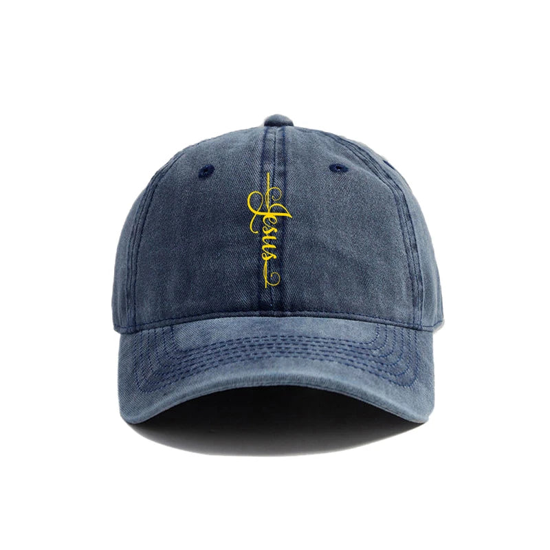 Distressed Jesus Cross Cap