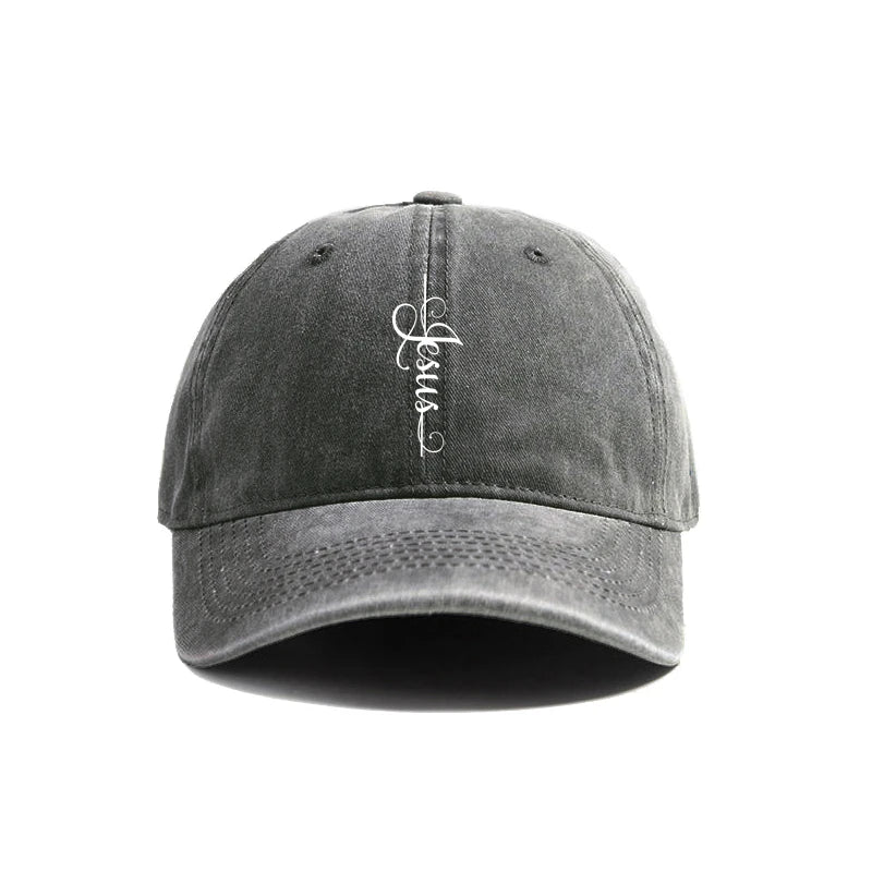 Distressed Jesus Cross Cap