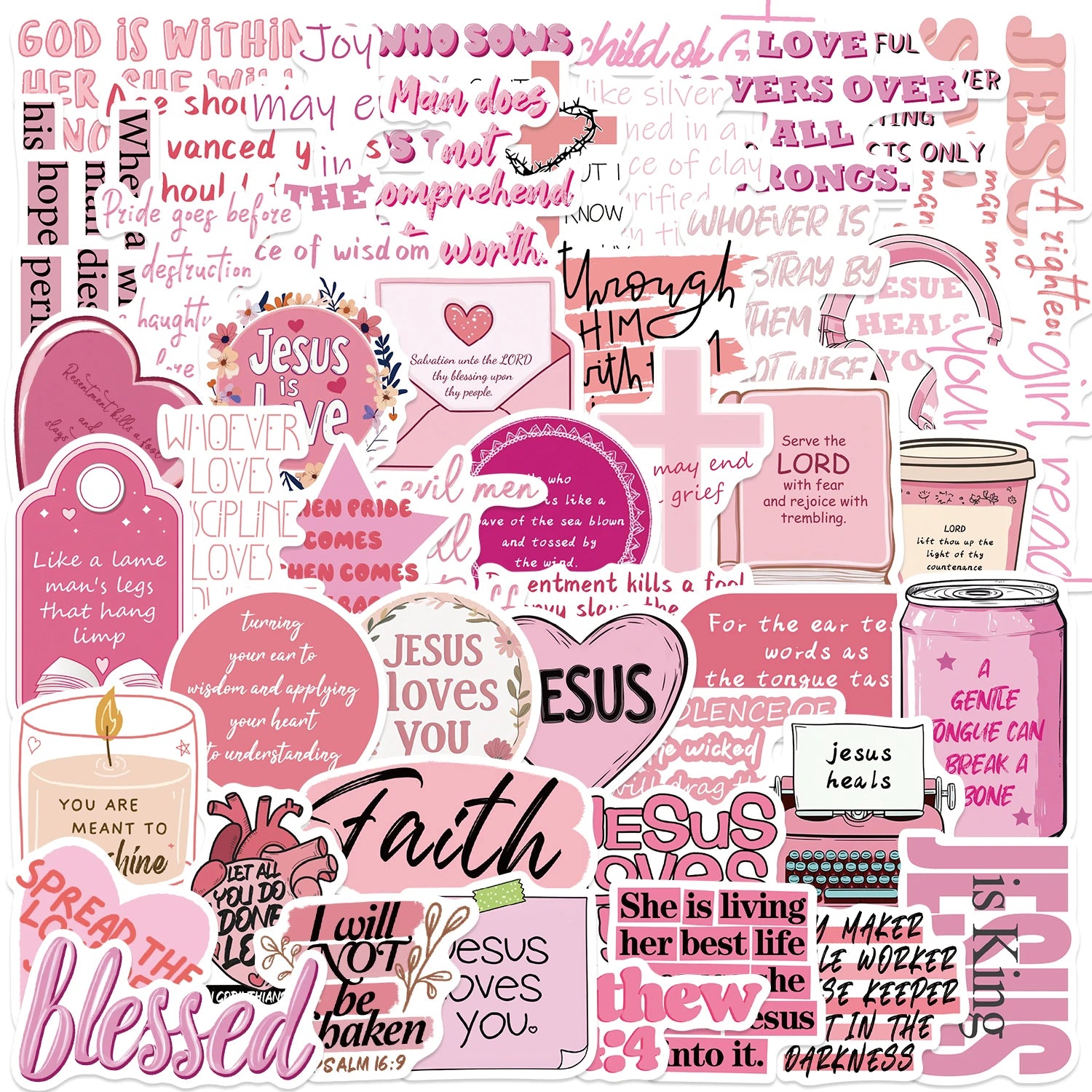Pink Jesus Sticker Pack