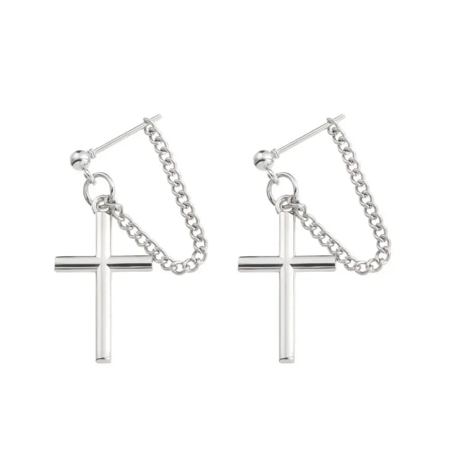 Cross Clip-On Earrings