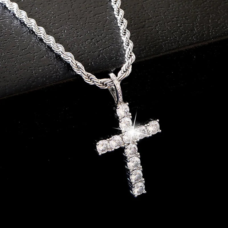 Iced Cross Necklace