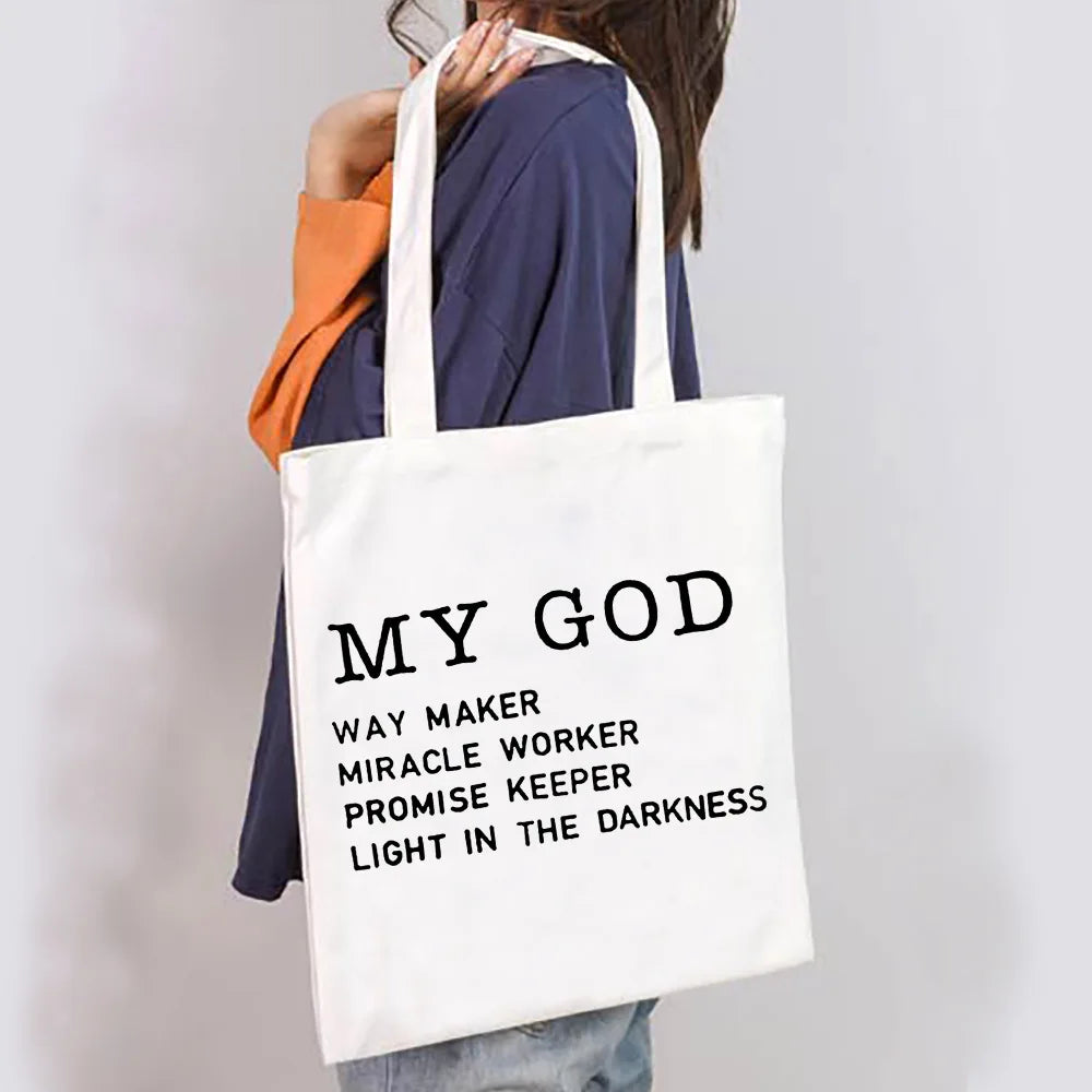Faith Quote Tote Bag