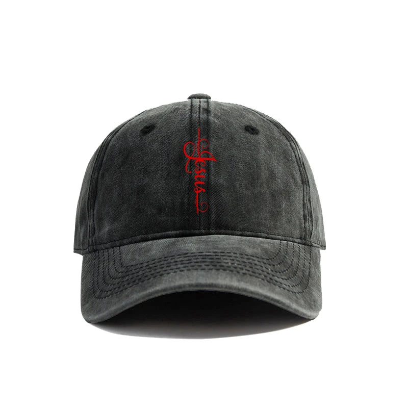 Distressed Jesus Cross Cap