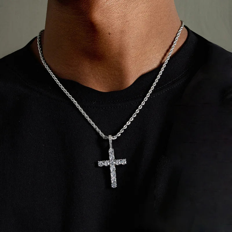 Iced Cross Necklace
