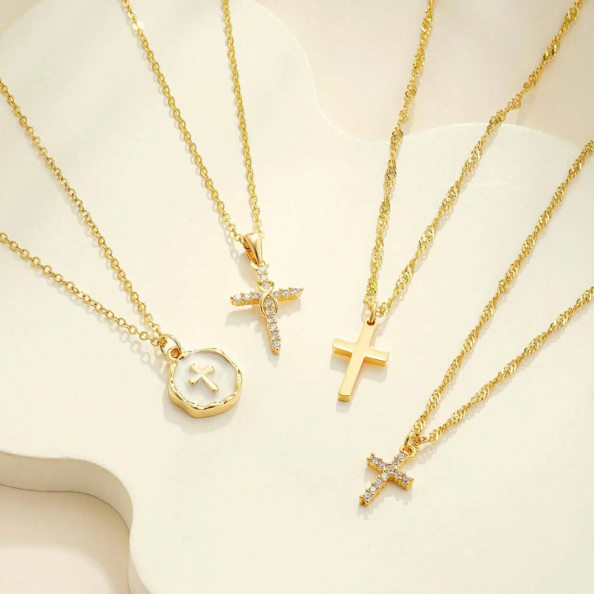Sideways Cross Necklace