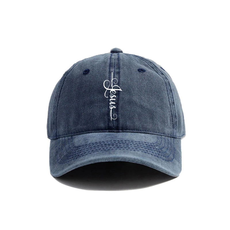 Distressed Jesus Cross Cap